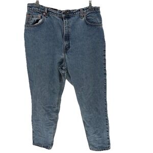 Vintage 90s Levi 551 Light Wash Jeans Relaxed Fit Tapered Leg Women 16 32X26‎